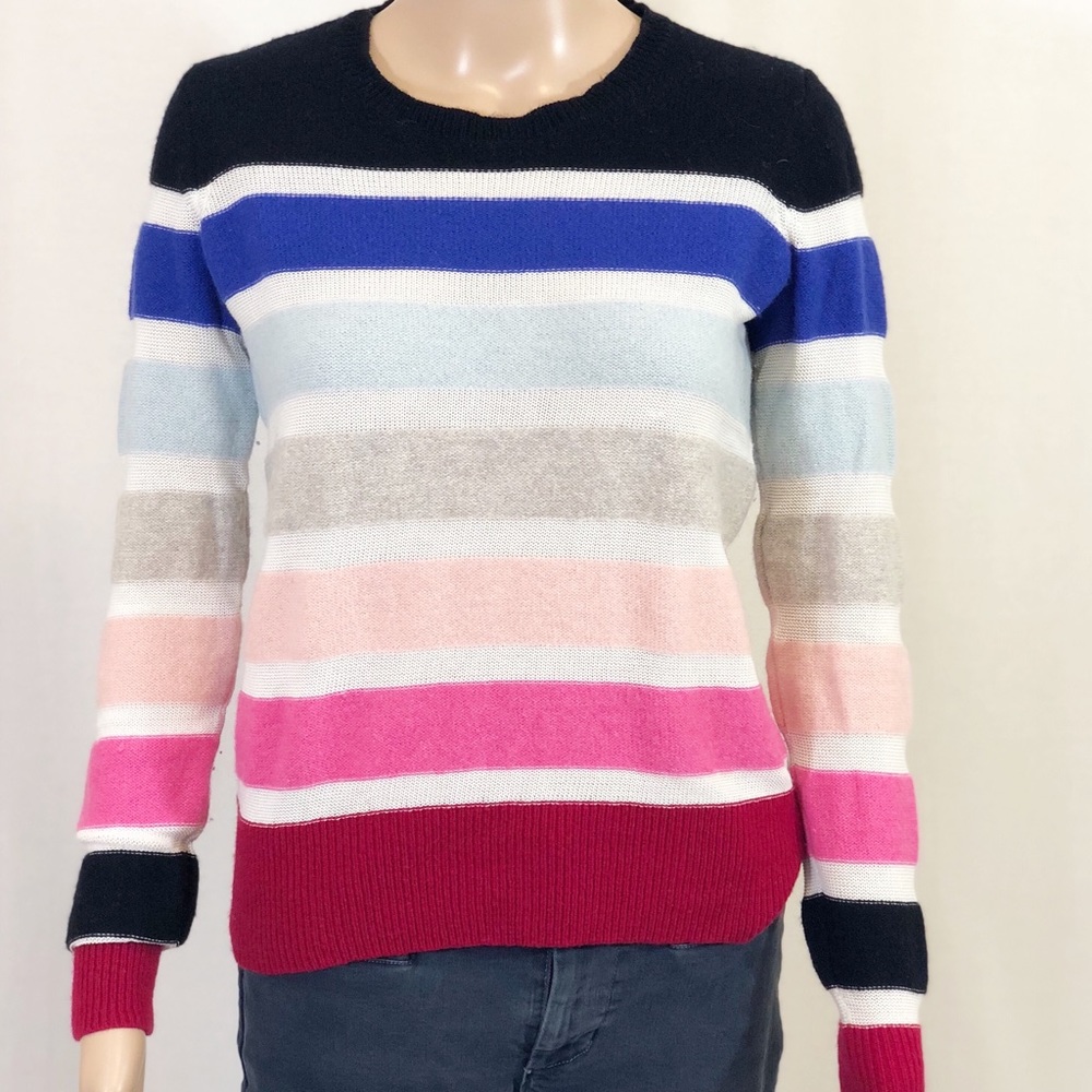 Sonia Rykiel Rainbow Striped Lambswool Sweater